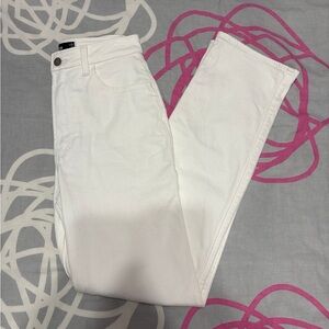 Hollister White Ultra High-Rise 90s Vintage Straight Leg Carpenter Jeans
